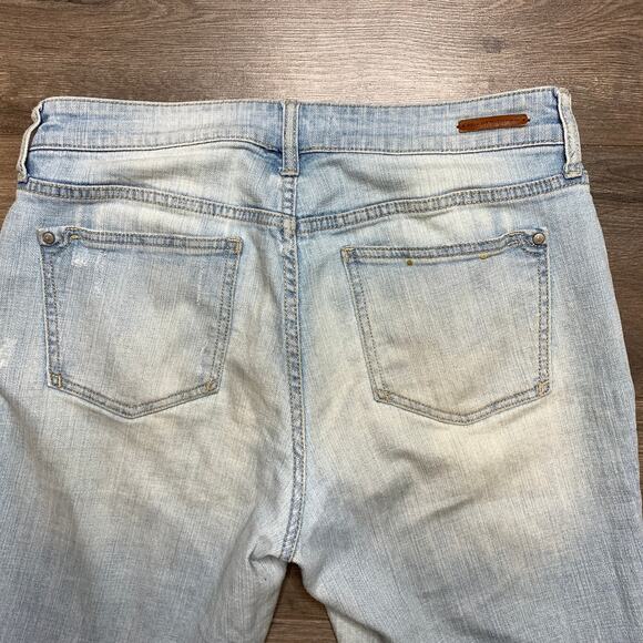 Anthropologie Pilcro Denim Hyphen Button Fly Distressed Jeans Women's Size 29 - Picture 6 of 8